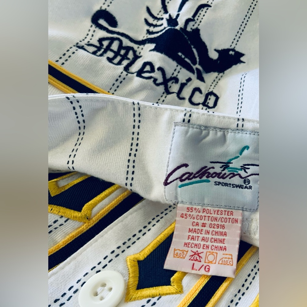 * Vintage ~ Corona Extra Mexico Baseball Jersey **by: Calhoun Sportswear ~ EUC - Picture 4 of 10